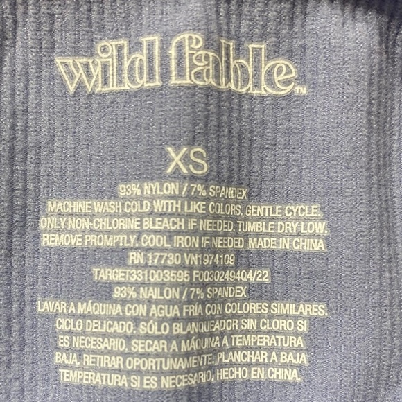 2 Wild Fable Cropped Tank Tops, Size XS, Black Sweater & Blue, Adjustable Straps - Picture 8 of 8